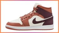 Here's another look at the AJ1 Mid shoes (Image via Nike)